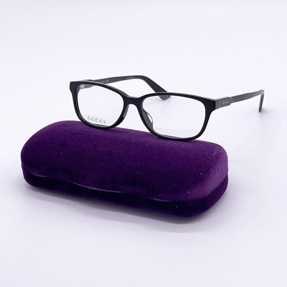 NEW GUCCI GG0493OA 001 BLACK WOMEN’S EYEGLASSES - Picture 1 of 7